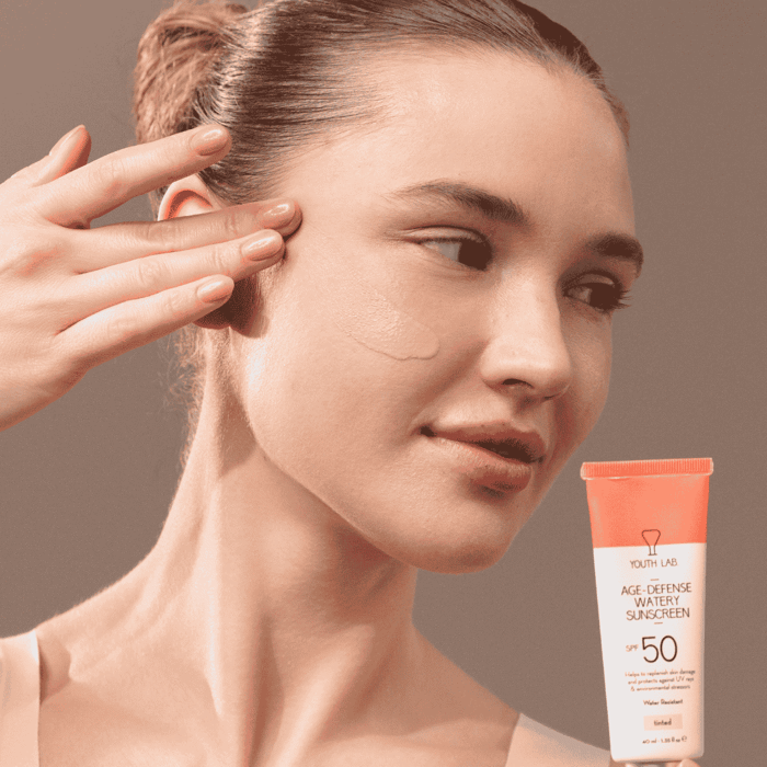 Age Defense Watery Sunscreen Tinted SPF50