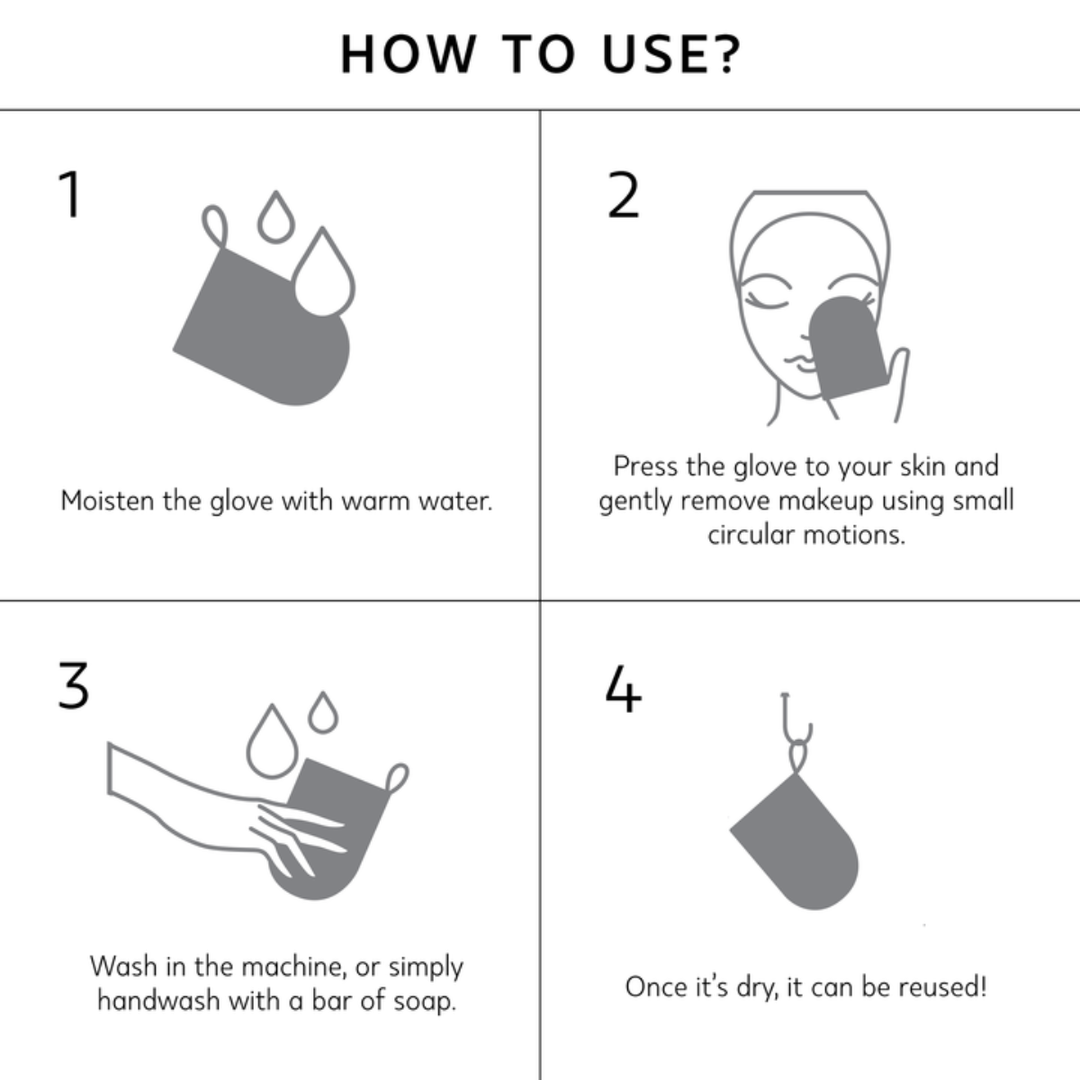 Water-Only Makeup Remover And Skin Cleansing Mitt Very Berry