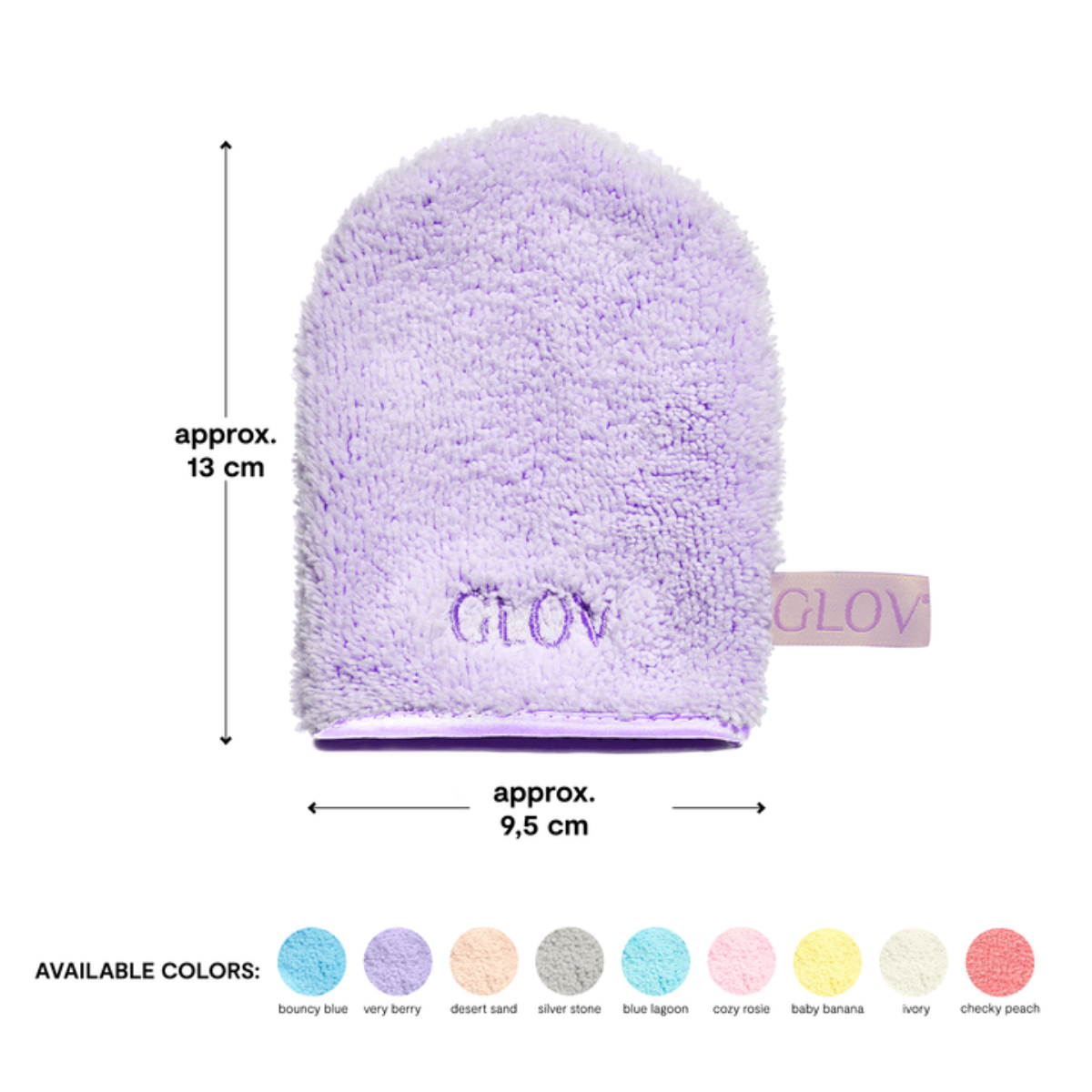 Water-Only Makeup Remover And Skin Cleansing Mitt Very Berry
