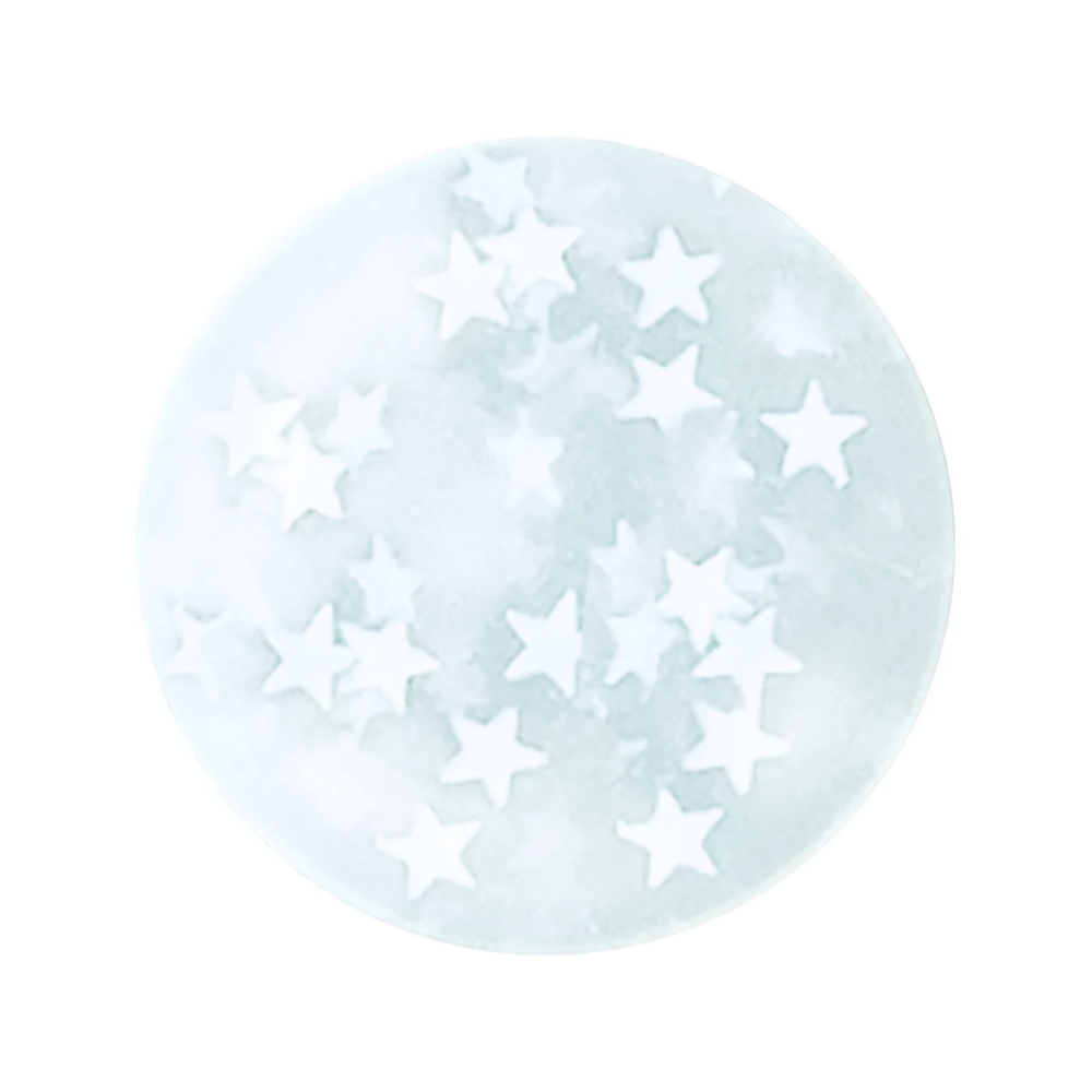 Waterbased Nail Polish Kids Green Topcoat Stars V07