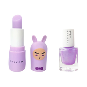 Duo Violet : Lip Balm Marshmallow + Nail Polishes Violet