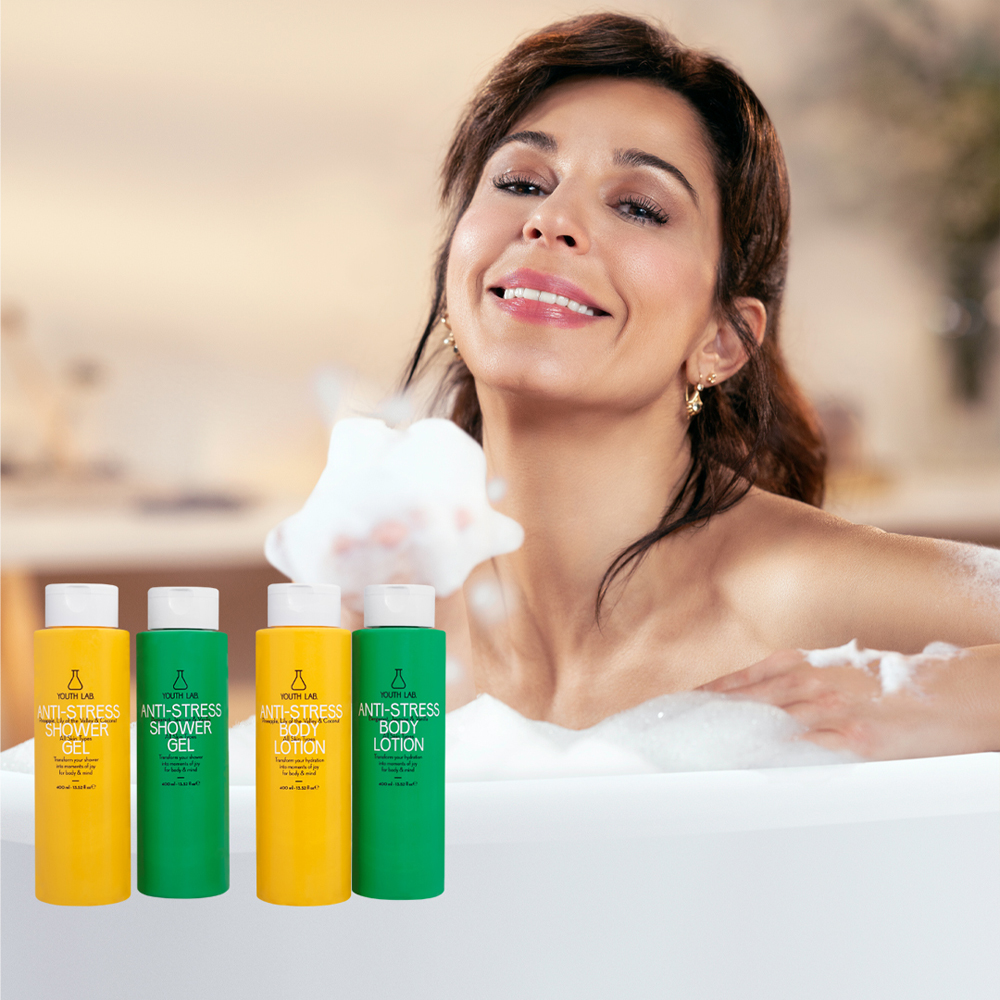 Anti-stress shower gel (green) bergamot, jasmine & vanilla 400 ml