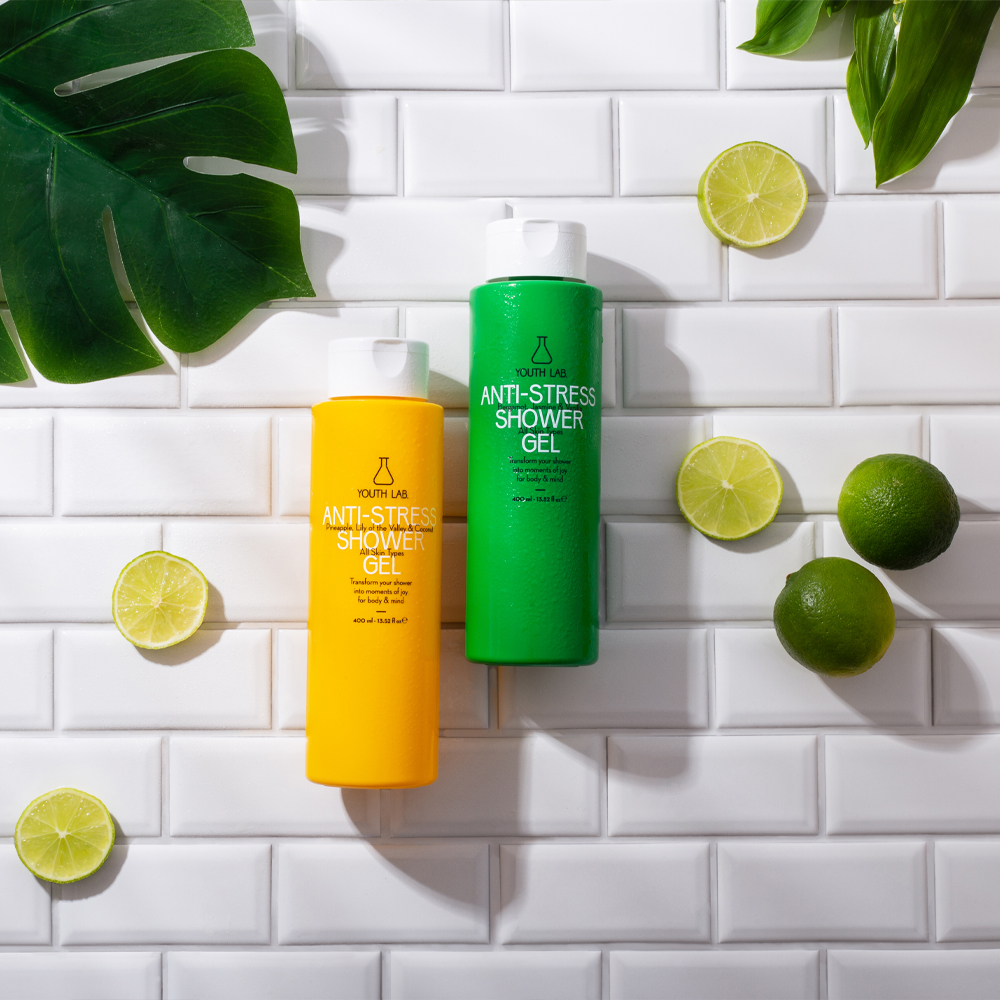 Anti-stress shower gel (green) bergamot, jasmine & vanilla 400 ml