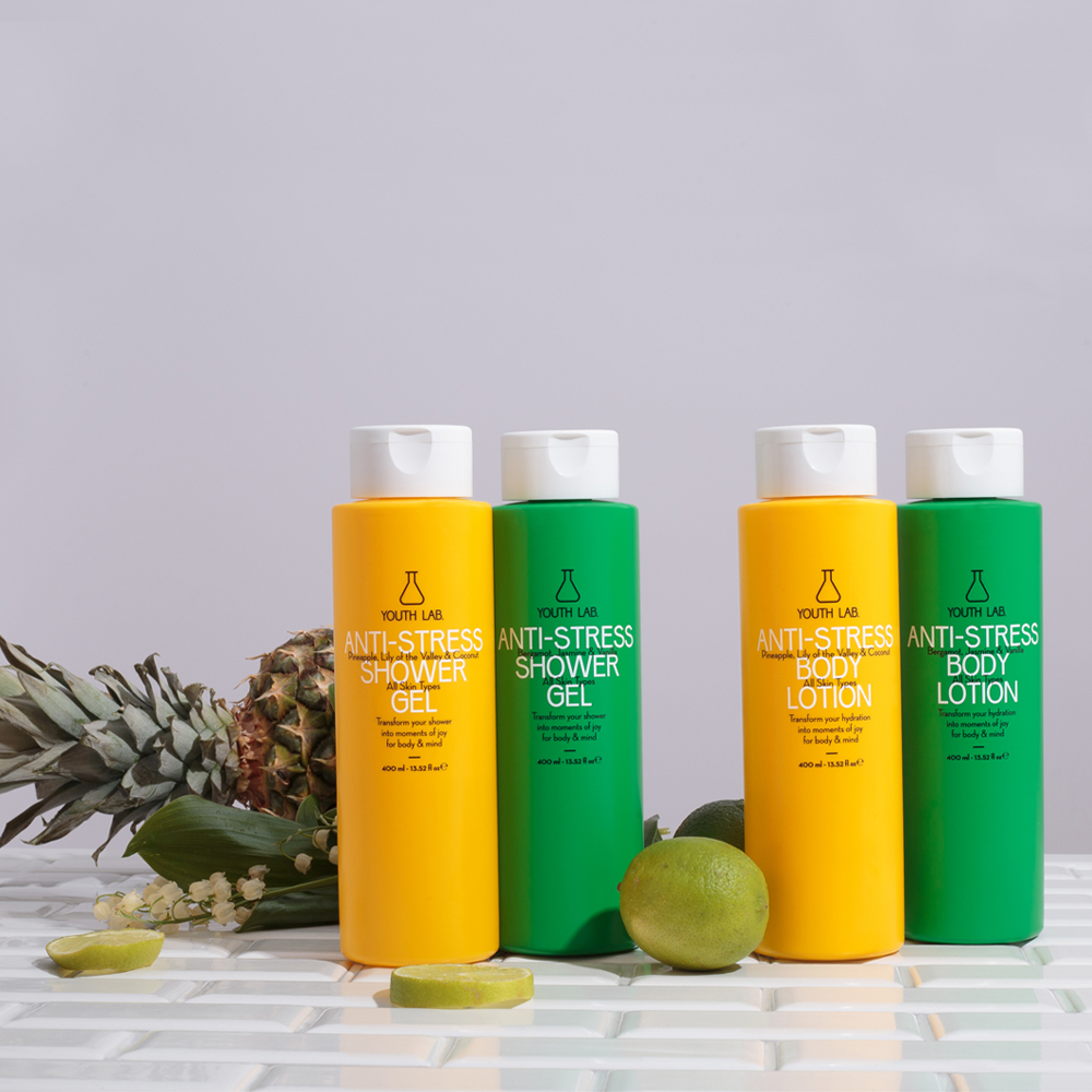 Anti-stress shower gel (green) bergamot, jasmine & vanilla 400 ml