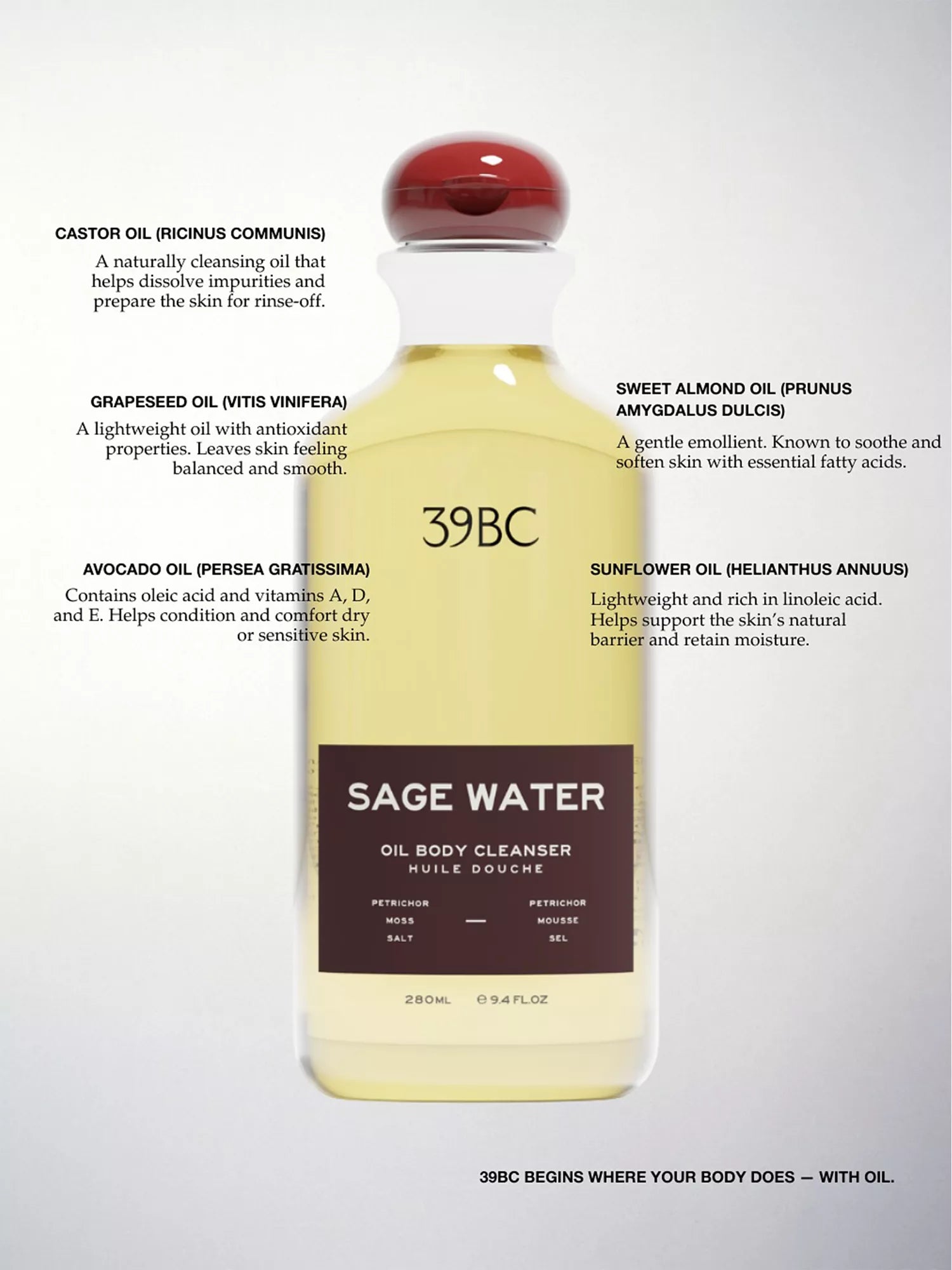 Sage Water Oil Body Cleanser